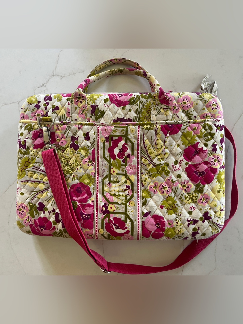 Vera Bradley Retired Print Hard Laptop Case | Make Me Blush | Summer 2010